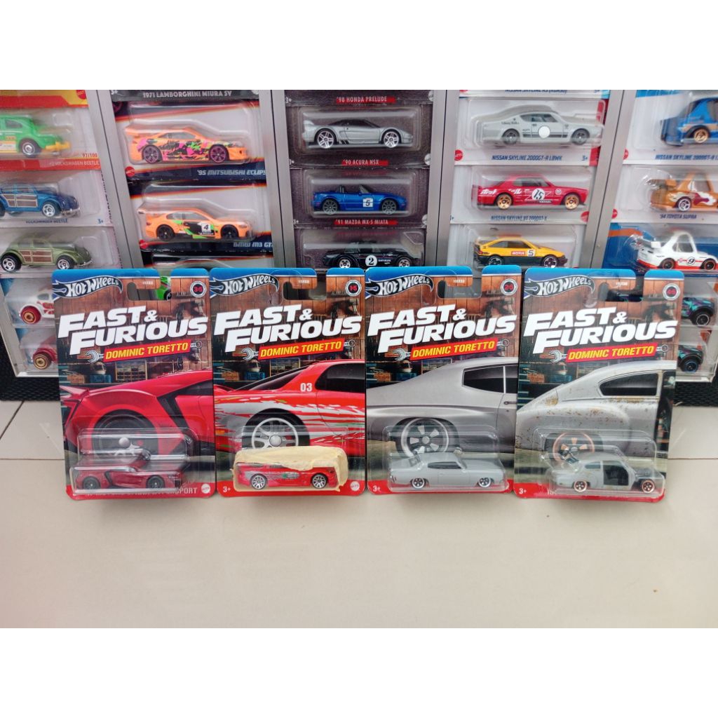 Hotwheels Fnf Dominic Toretto Paket 4