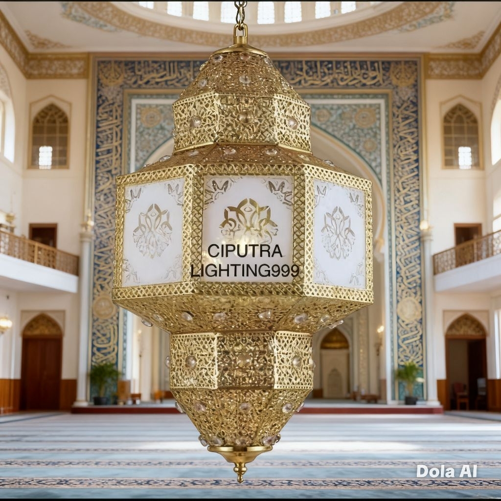 Lampu Gantung Hias Teras Klasik Turki Masjid Diameter 40 Cm Mewah