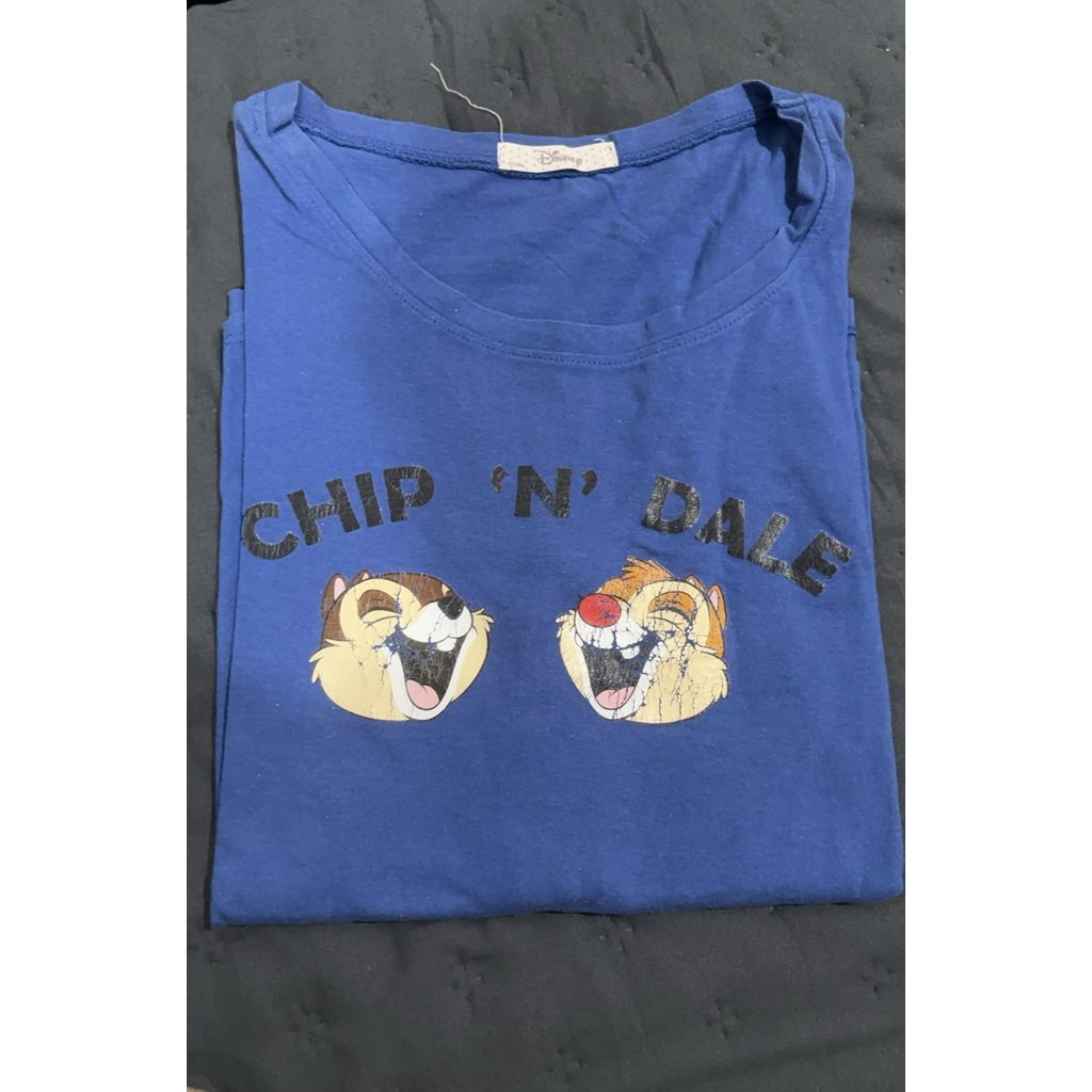 Kaos Disney Chip n Dale Blue Preloved