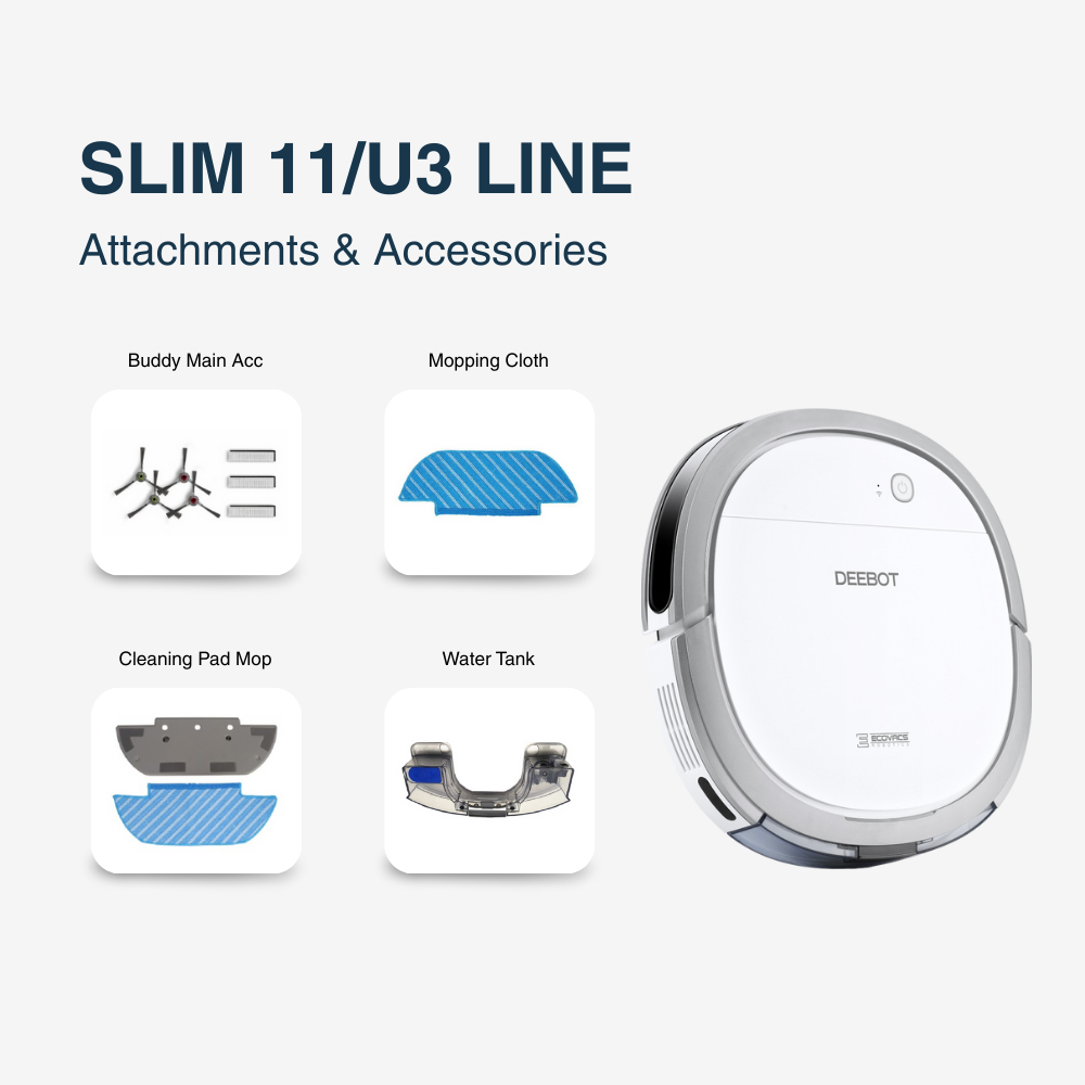 Ecovacs OZMO SLIM 11/U3 LINE Attachments & Accessories