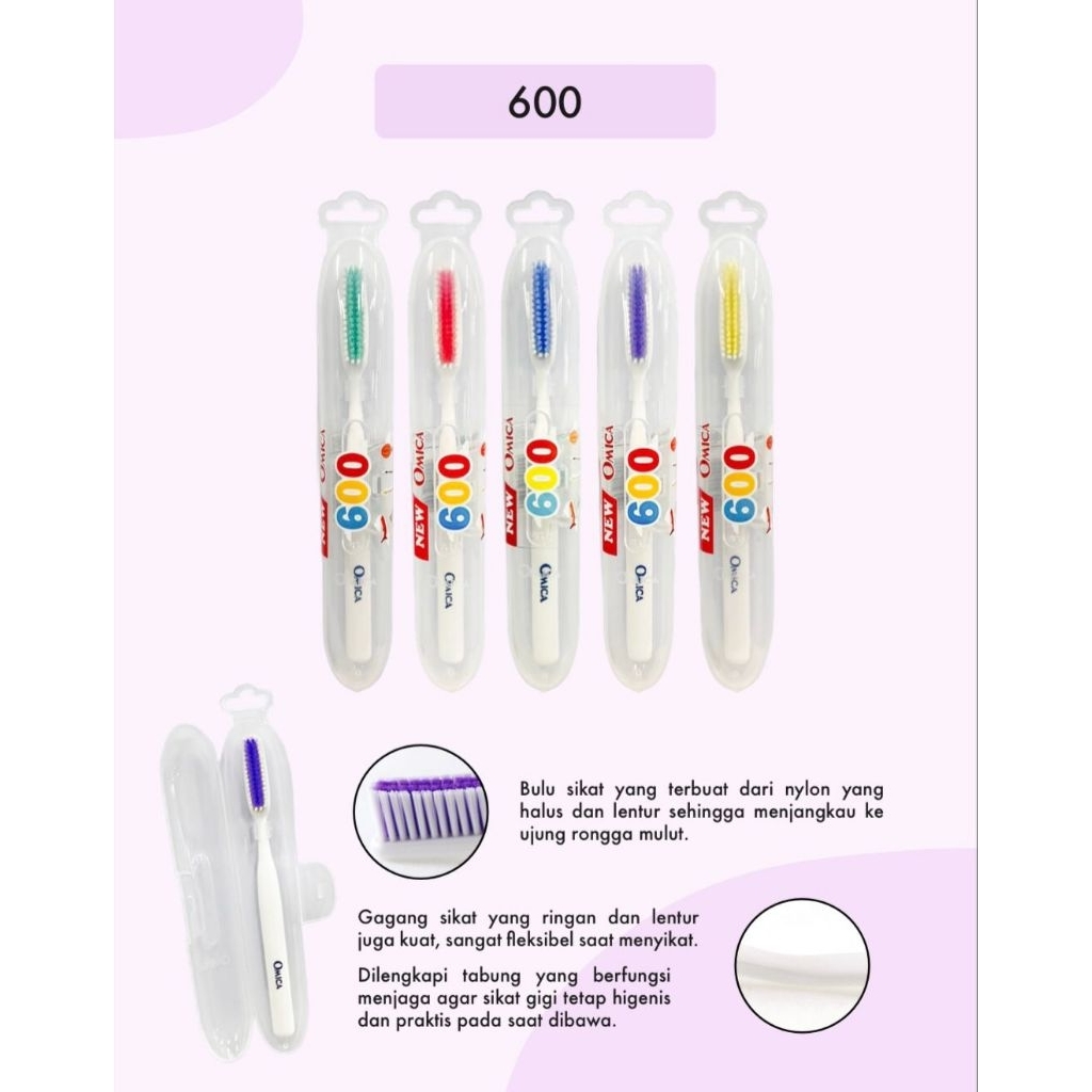 Sikat Gigi Omica 600 Baru