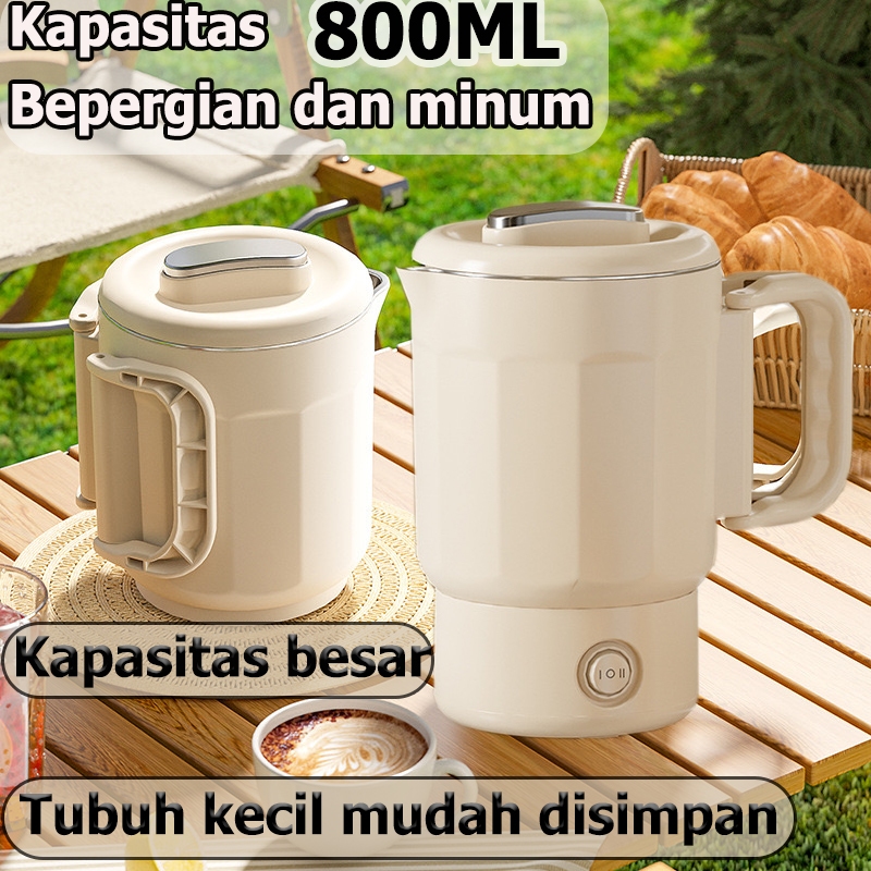 Cod Teko Listrik Pemanas Air Kettle Low Watt Kecil 08 Tea Pot Termos Ketel Air Panas Mini Portable