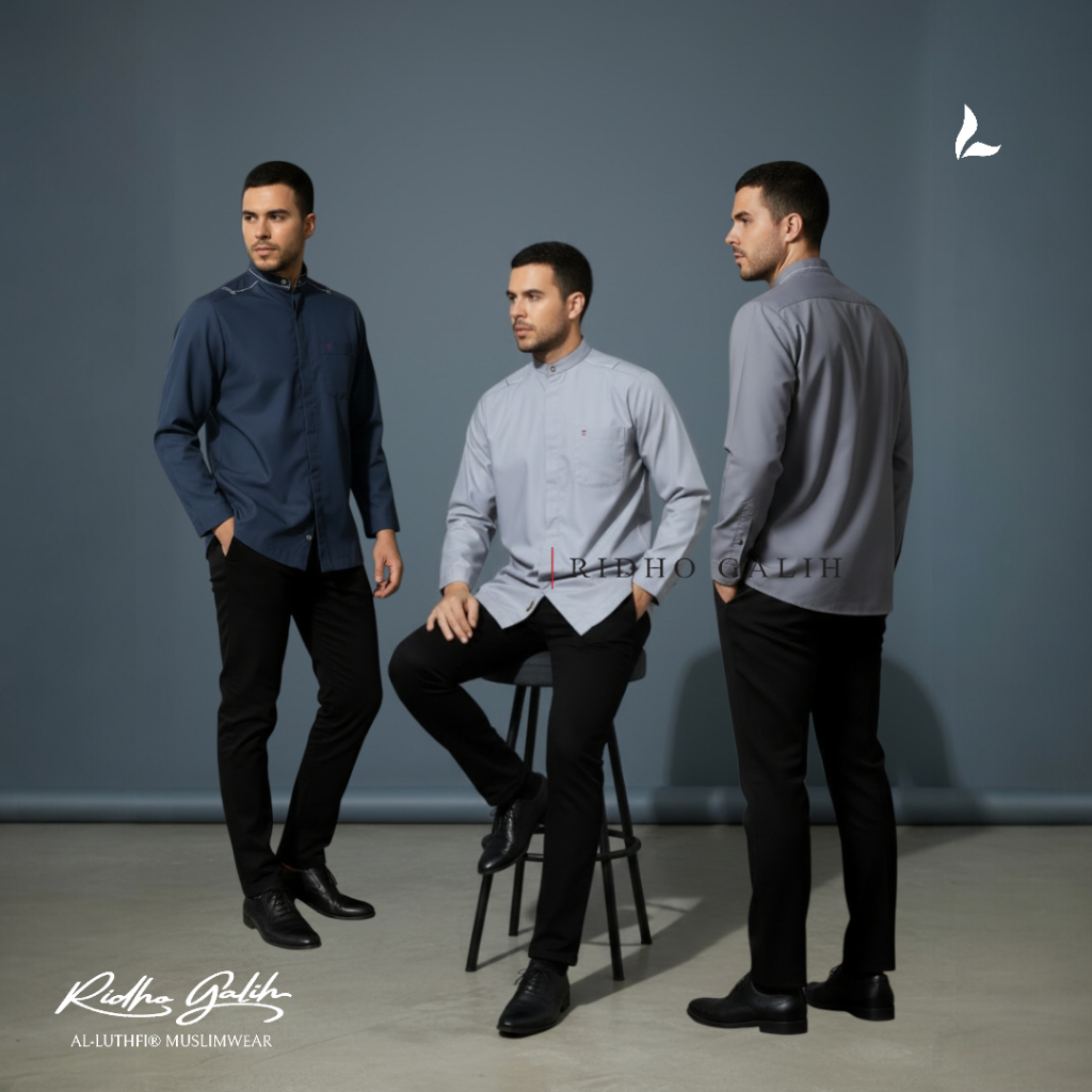 Baju Koko Lengan Panjang Pria Dewasa | Al- Luthfi Muslim Wear