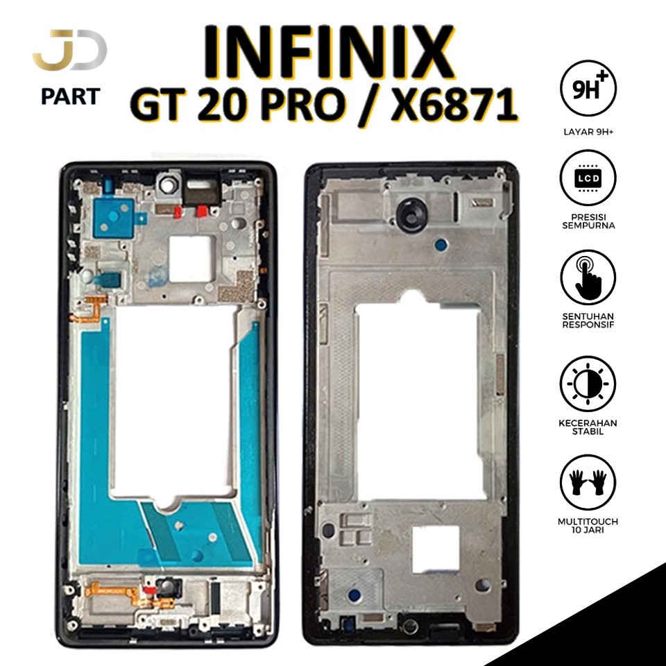 FRAME INFINIX  GT 20 PRO / FRAME BEZZEL /  DUDUKAN LCD