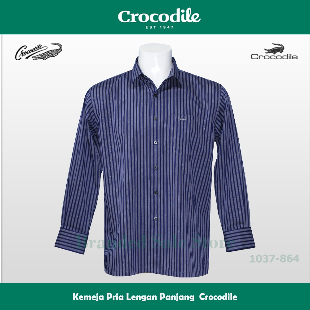 Kemeja Pria Lengan Panjang / Baju Lengan Panjang Crocodile Platinum 1037-864