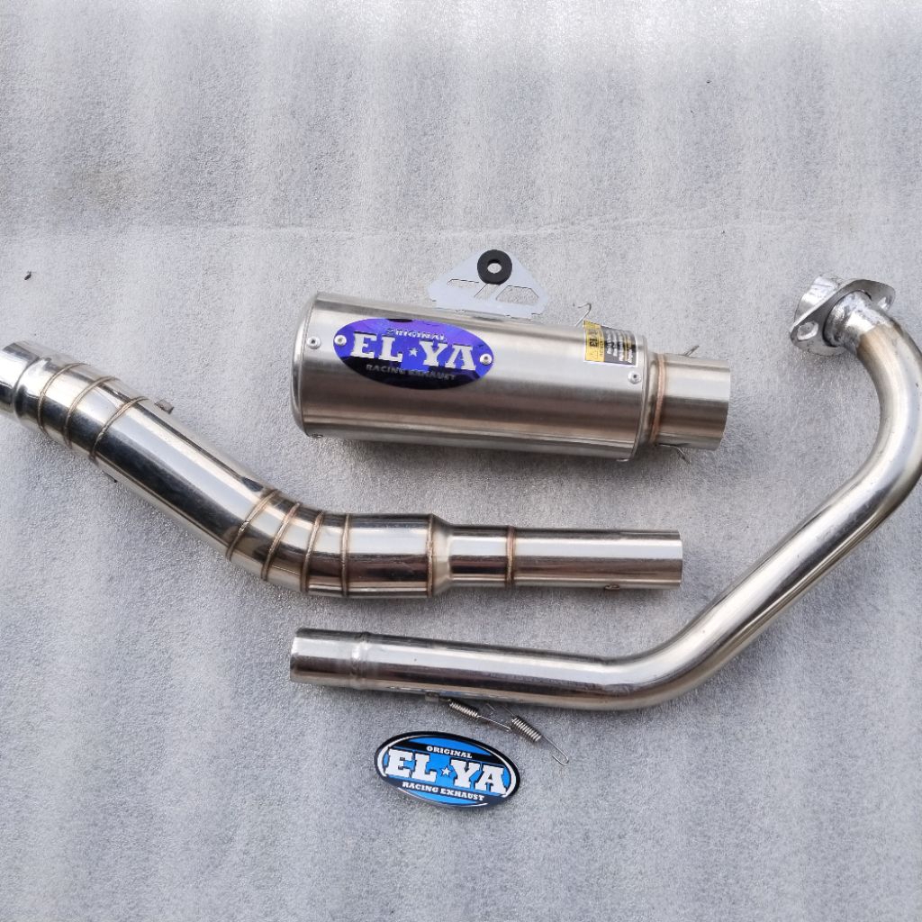 knalpot racing ELYA original dos gp2 pro sarangan setengah dan full pnp motor mp gl cb satria Fu Vix