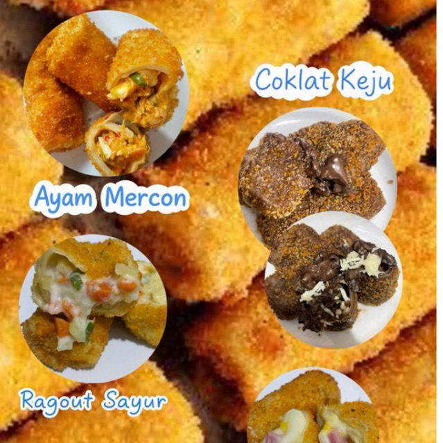 RISOL AYAM MERCON RISOL MAYO RISOL ROGUT RISOL COKLAT KEJU