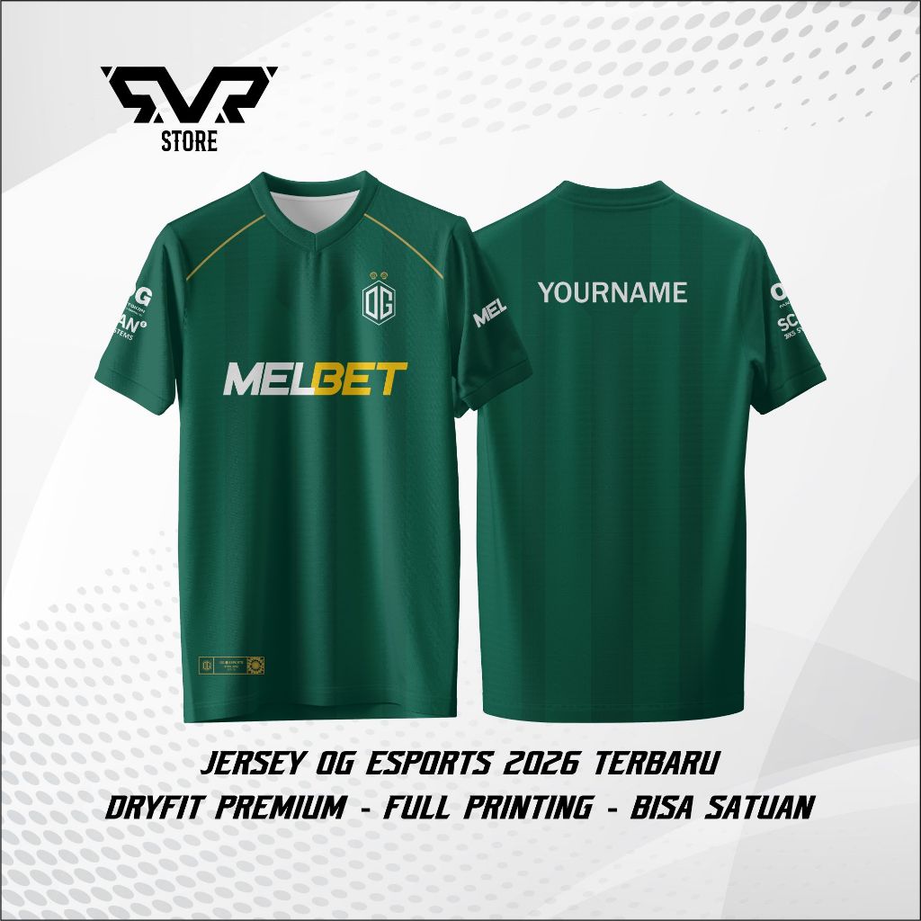 Jersey Gaming OG Esports 2026 Terbaru Baju Kaos OG Game Valorant CSGO LOL Dota 2 Free Custom Nicknam