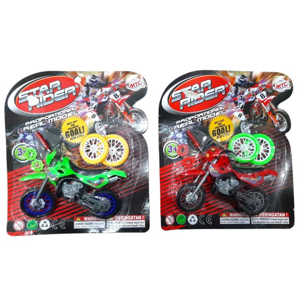 Planet Toyz - Mainan Anak Star Rider Motorcross Obeng Mainan Motor-Motoran