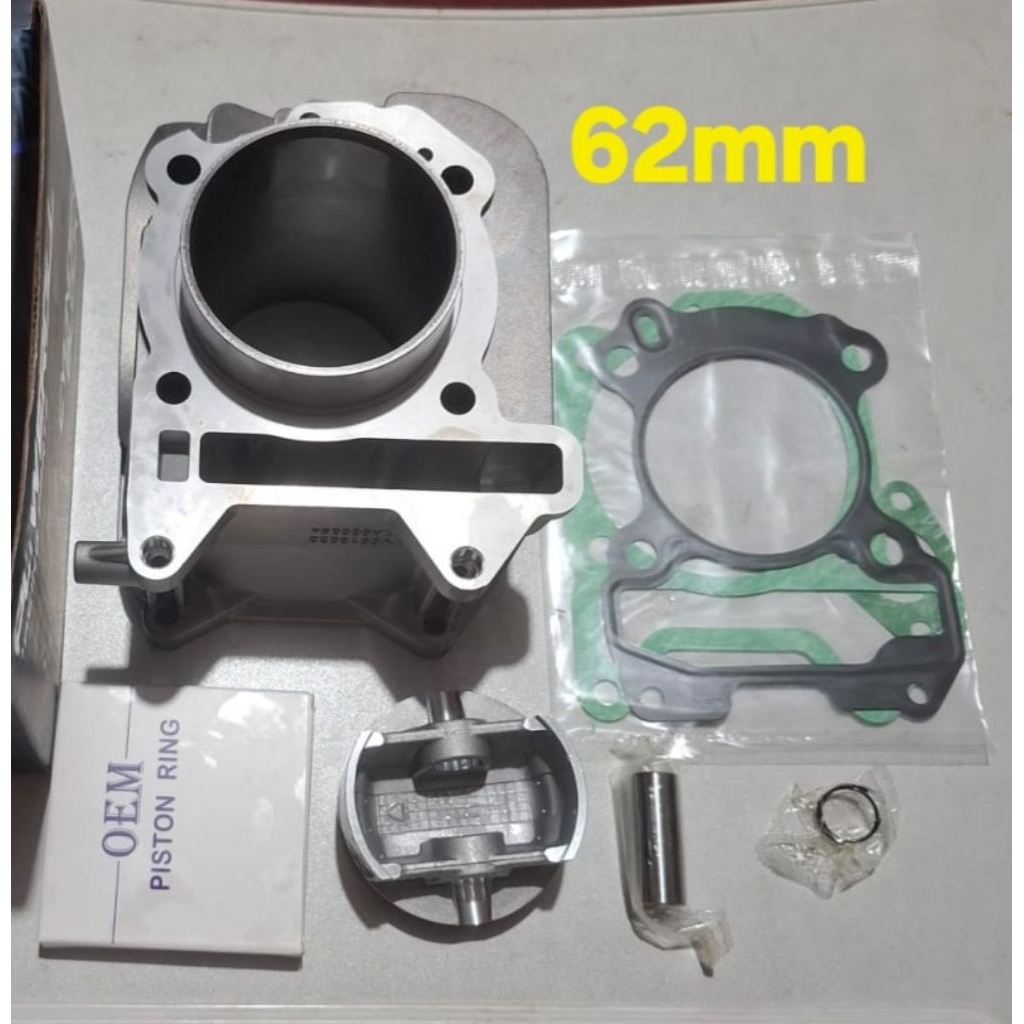 BLOK SEHER BORING 62MM BORE UP VESPA MATIC 2V 3V/I-GET 150 LX S SPRINT PRIMAVERA