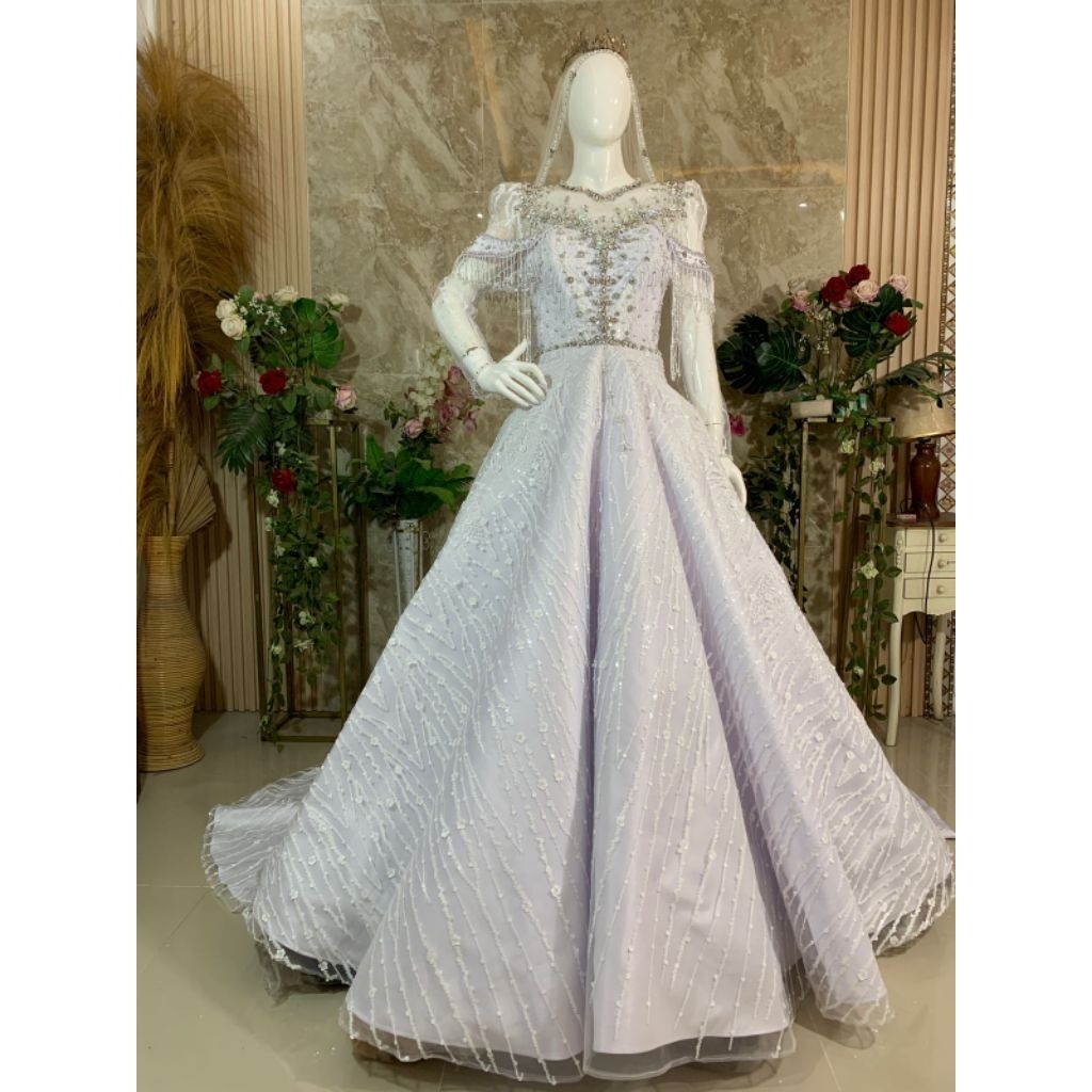 GQUN PENGANTIN MEWAH/GAUN PENGANTIN PUTIH