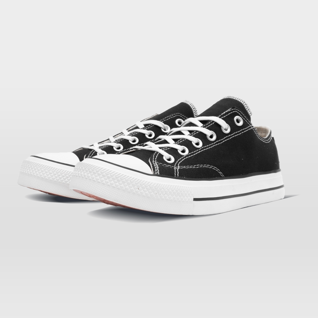 NOBRANDS FOOTWEAR SEPATU TPS BLACK WHITE BW LOW PRIA WANITA NYAMAN