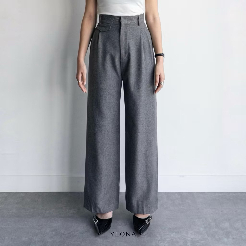 (PRELOVE) Oro Pants (yeona.id) Size M Ivory (Petite)