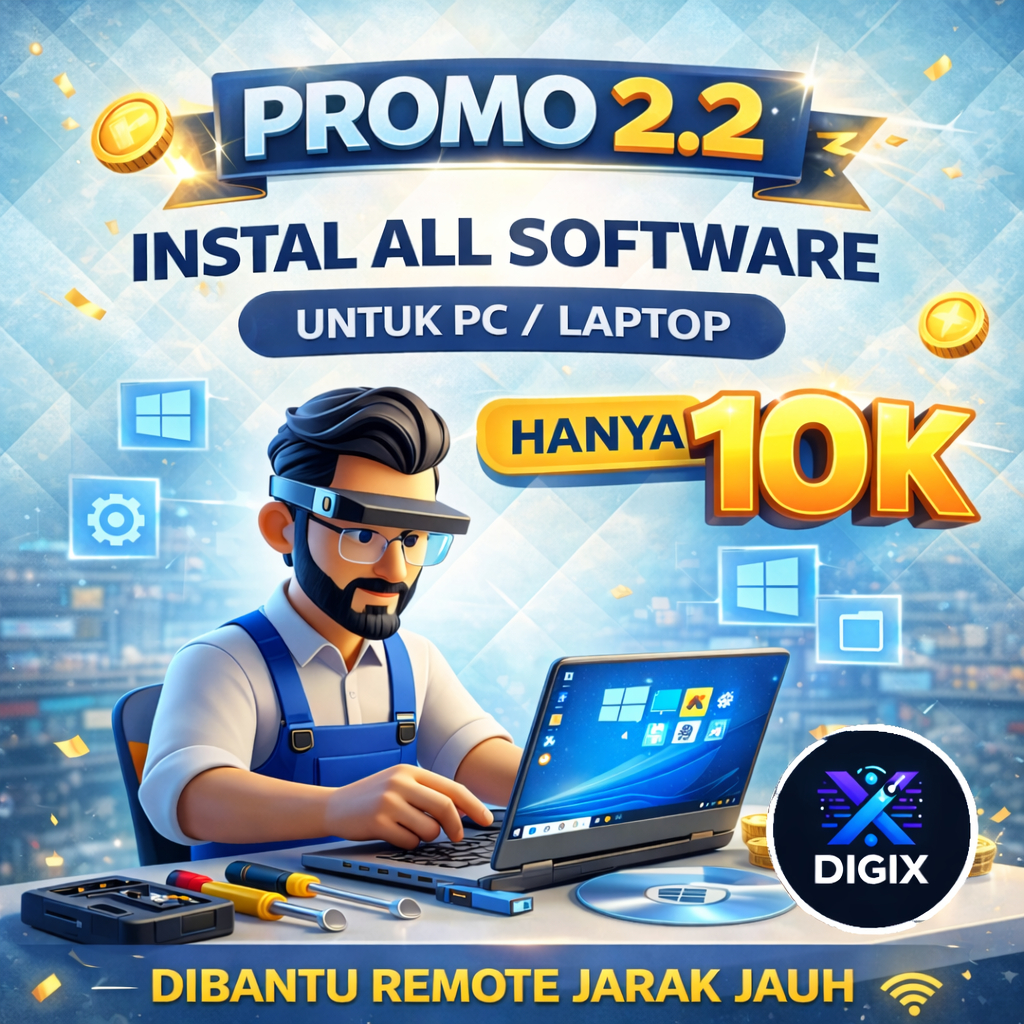 Jasa Instal Software Lengkap PC / Laptop – Remote Support