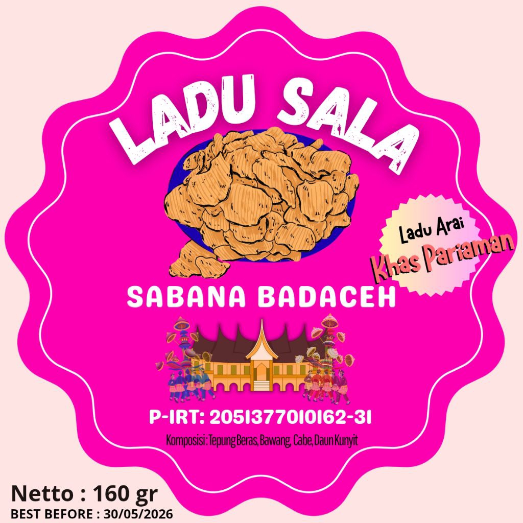 Ladu Arai Rasa Sala makanan khas sumbar (padang) Pariaman