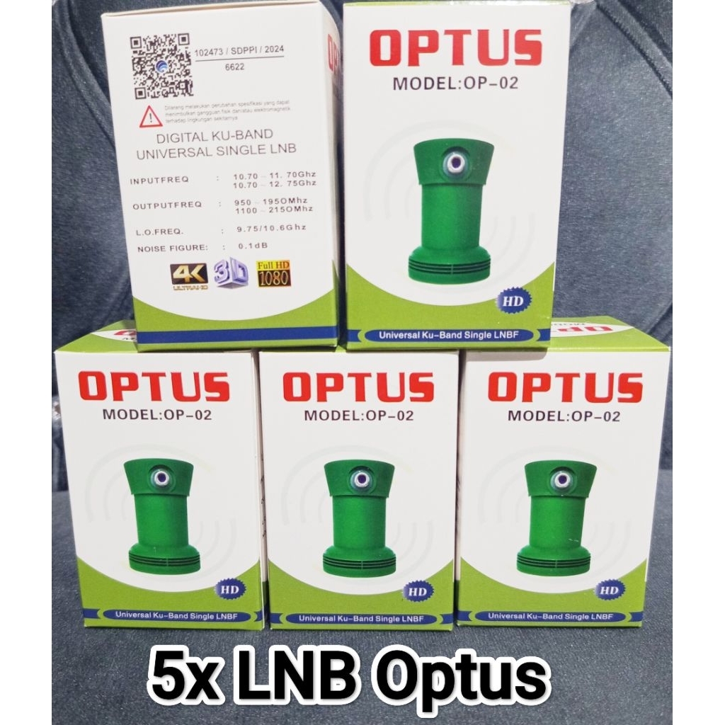 5 pcs LNB Optus Single Kuband Parabola mini