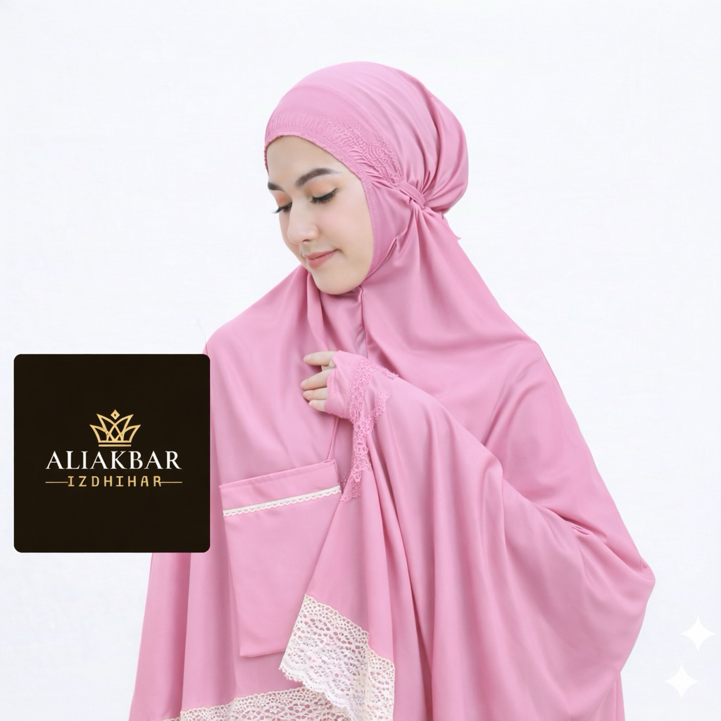 MUKENA TRAVELING MOTIF DEWASA MUKENA KATUN RENDA Besar dan Kecil Bahan Halus Mukena 2 in 1 Resleting
