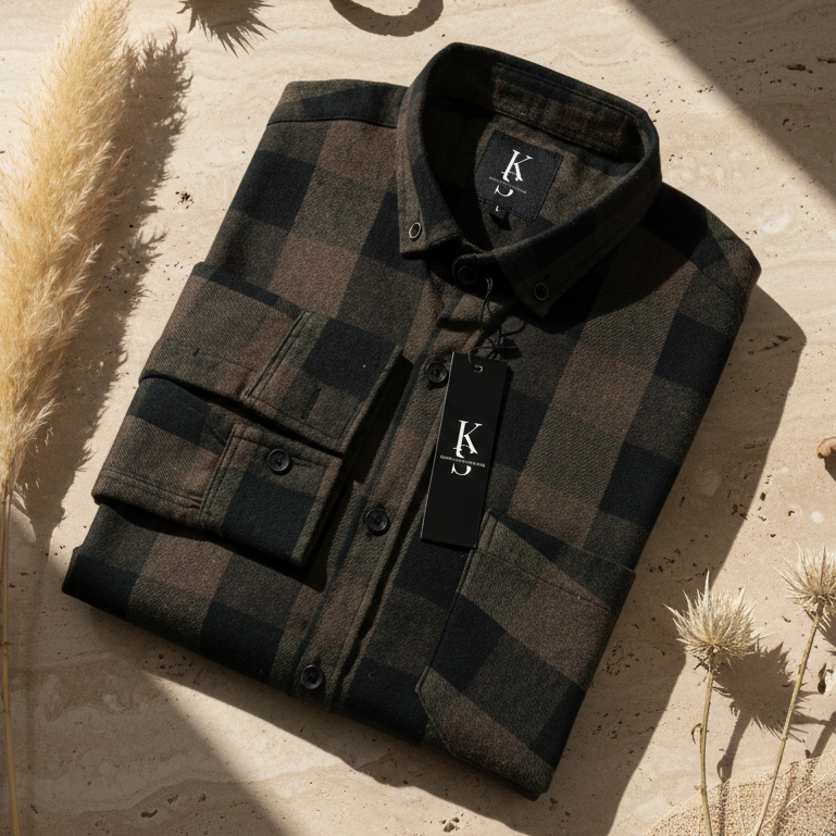 Kemeja Pria Lengan Panjang Premium Baju Flanel Cowok Cewek Distro Motif Kotak / Hem Cowo Kekinian