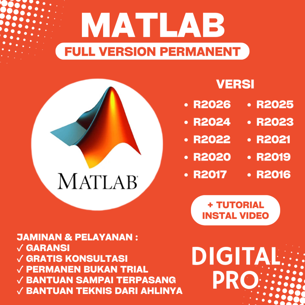 MATLAB R2026 R2025 R2024 R2023 R2022 R2021 R2020 R2019 R2017 R2016 PERMANEN WIN