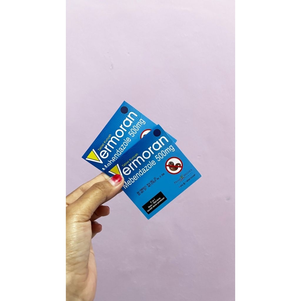 Vermoran 500MG CHEWABLE TABLET OBAT CACING