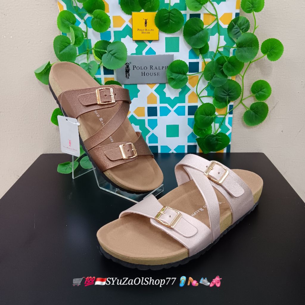 [Bisa COD/100% Original/Art BSE 07] Sandal Wanita POLO RALPH HOUSE/Sandal Wanita/Sandal Slide Wanita
