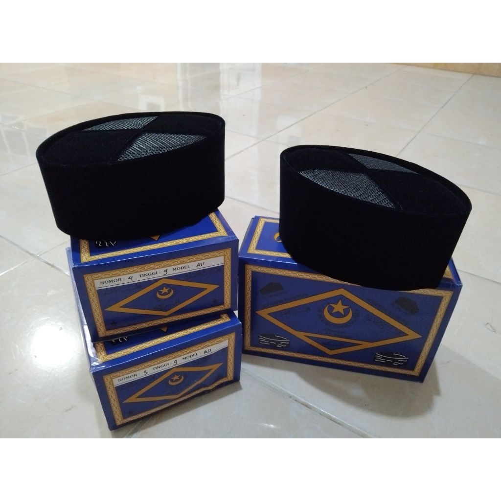 Peci songkok bulan bintang [ dus hijau ]