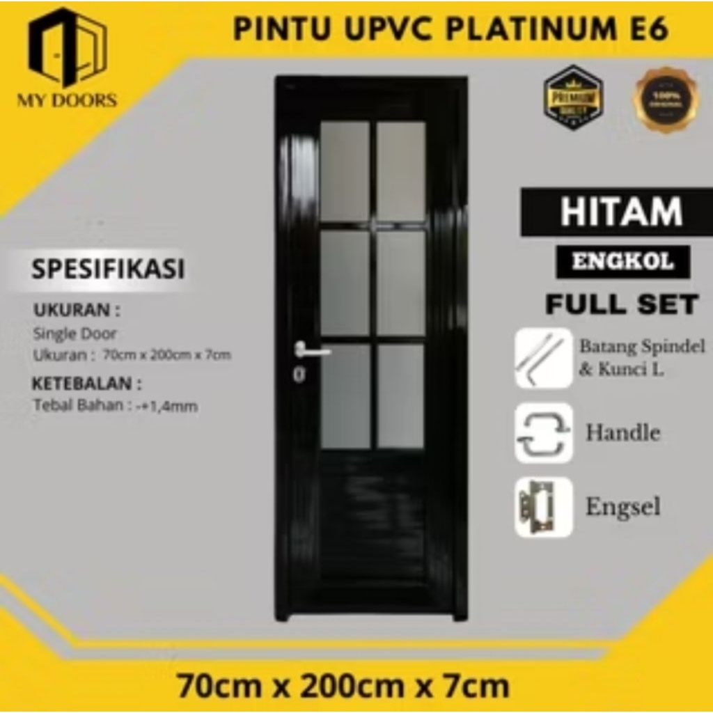 Pintu Platinum UPVC  khusus pengiriman DI.Yogyakarta