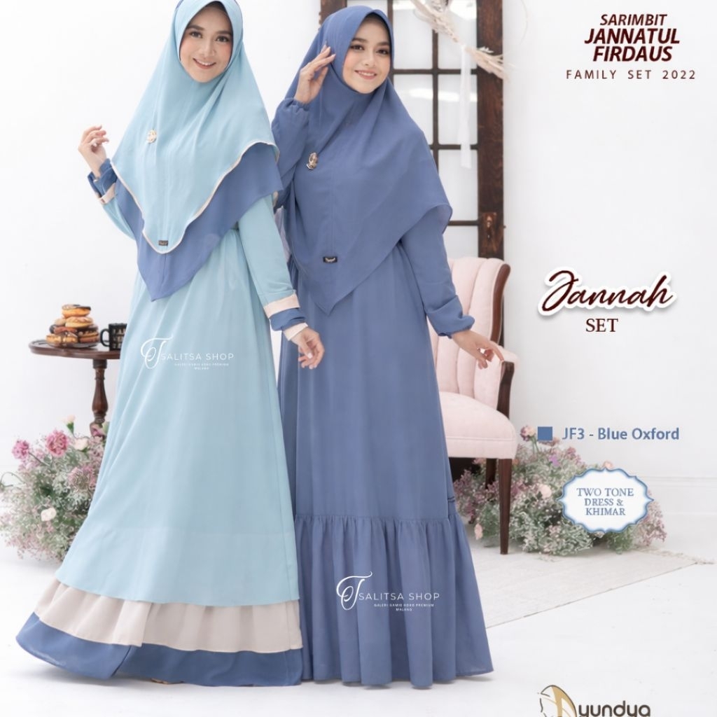 gamis bolak.balik syari jannah dress ayundya