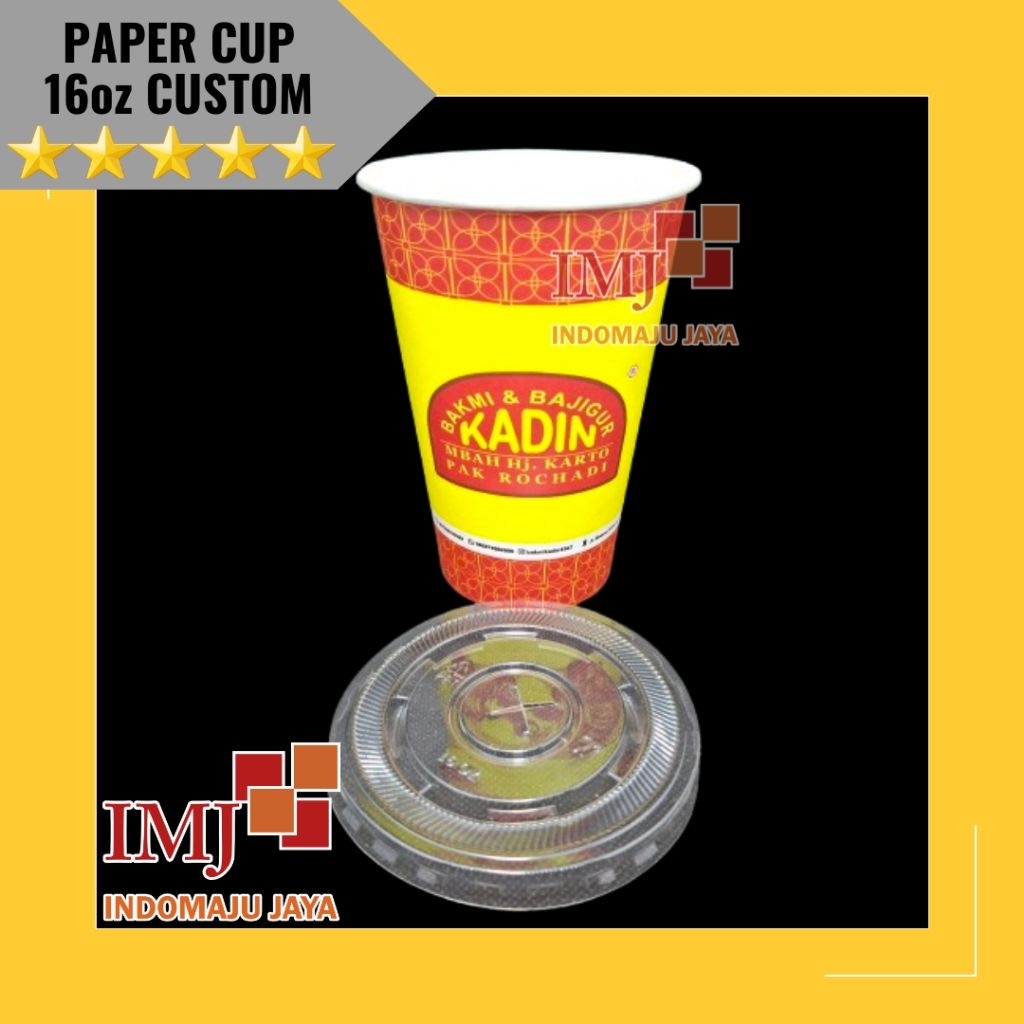 PAPER CUP 16oz CUSTOM DESAIN CETAK PAPER CUP 16 oz CUSTOM DESAIN