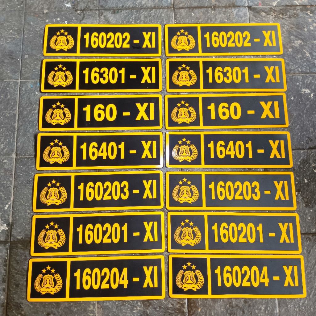 sticker mobil TNI-AD, TNI-AL, TNI-AU dan POLRI