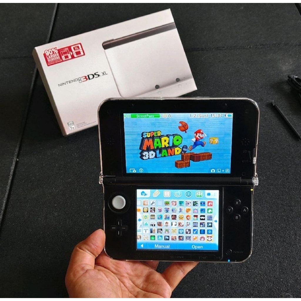 nintendo 3ds Xl cfw Black 64gb mulus terawat