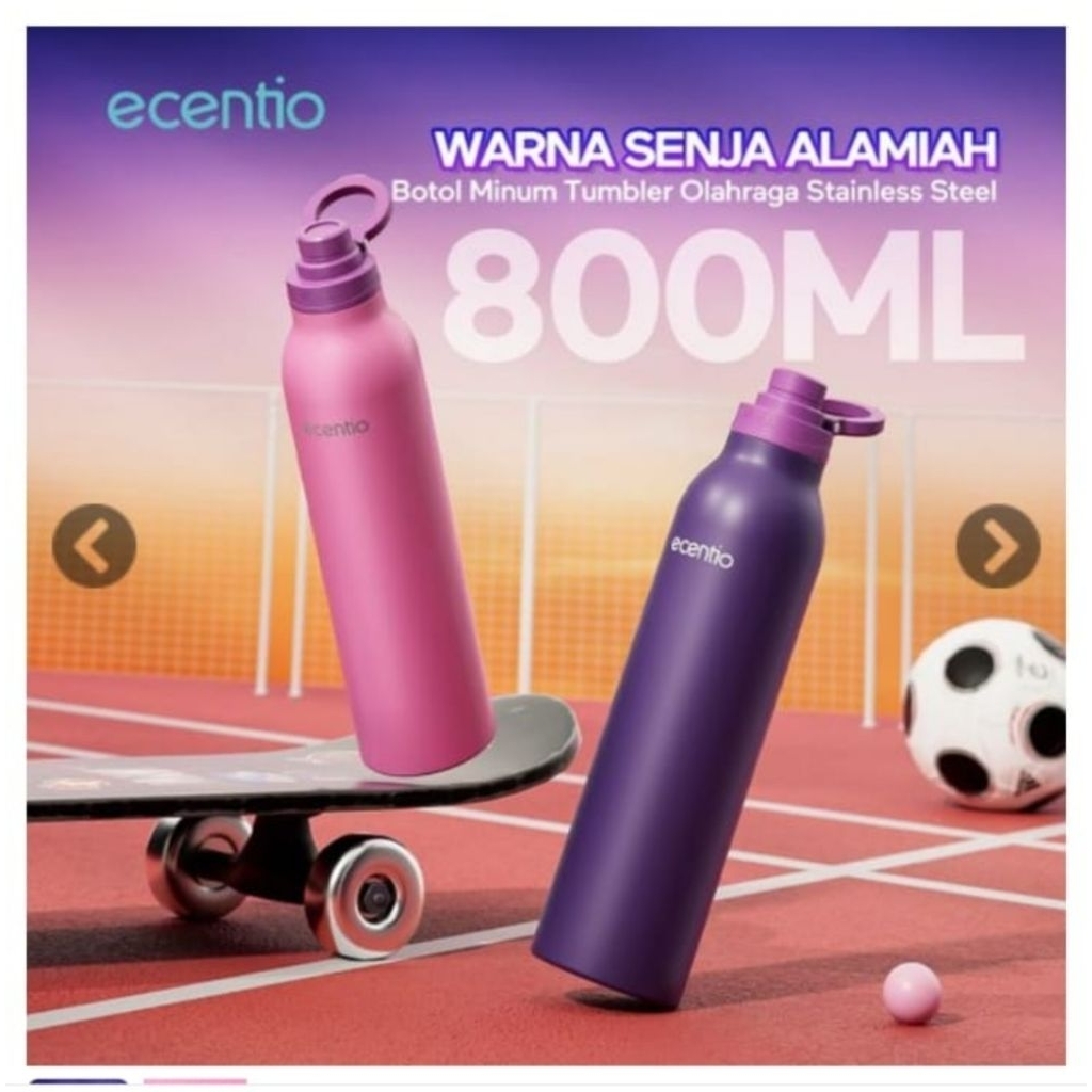 Ecentio Termos Air Panas 800ml Stainless /Air dingin 800ml