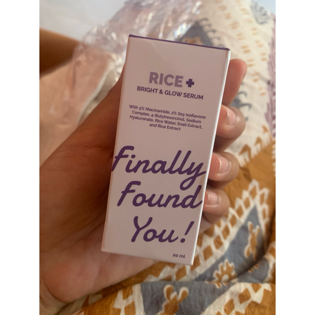 Preloved masih segel serum dan toner rice white finally found you