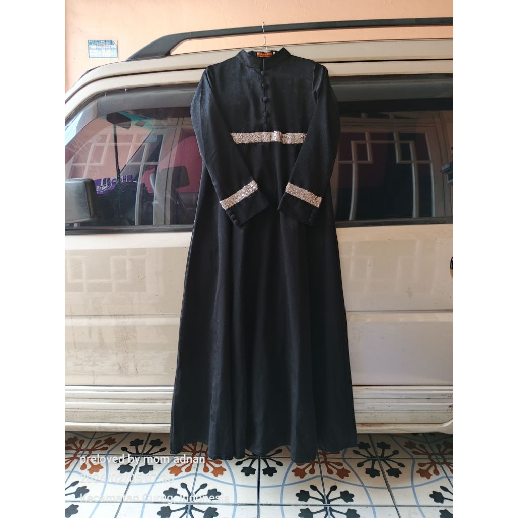 PRELOVED - ABAYA GAMIS Syaira Humaira Size XS warna Hitam