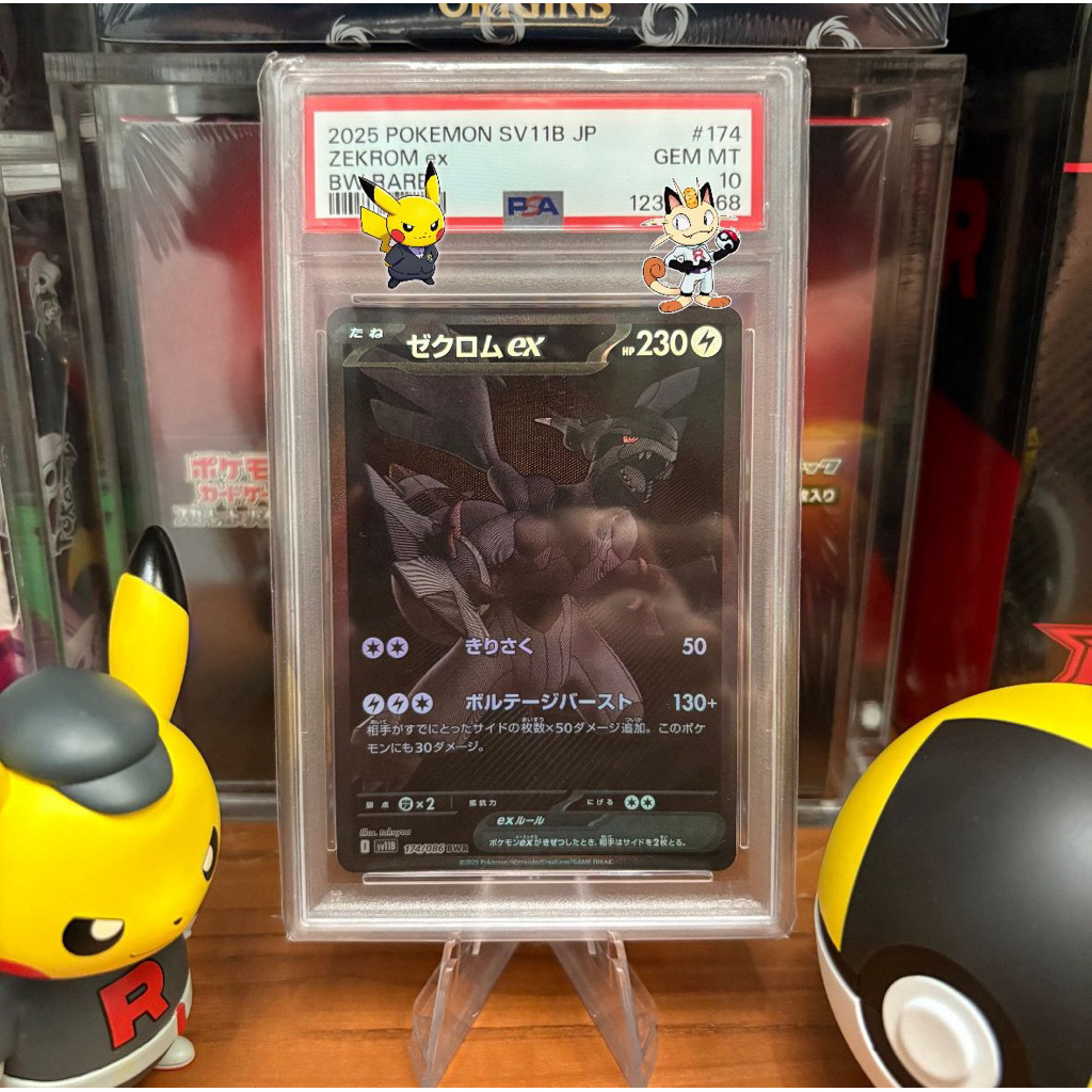 Zekrom Ex 174/086 PSA 10 JP - BWR - Japanese Black Bolt - Pokemon TCG