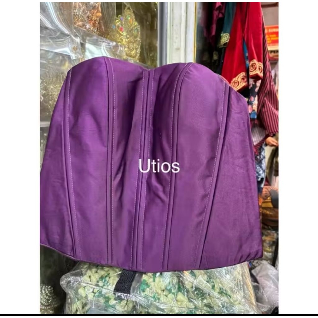 KAMISOL SATIN DENGAN RESLETING DAN TALI SAMPING