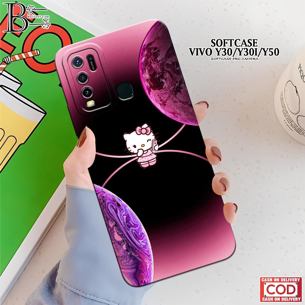 Case  VIVO Y30/ Y30i/ Y50 Terbaru - Fashion Case Astronot  - Casing VIVO Y30/ Y30i/ Y50 - Silikon Pr