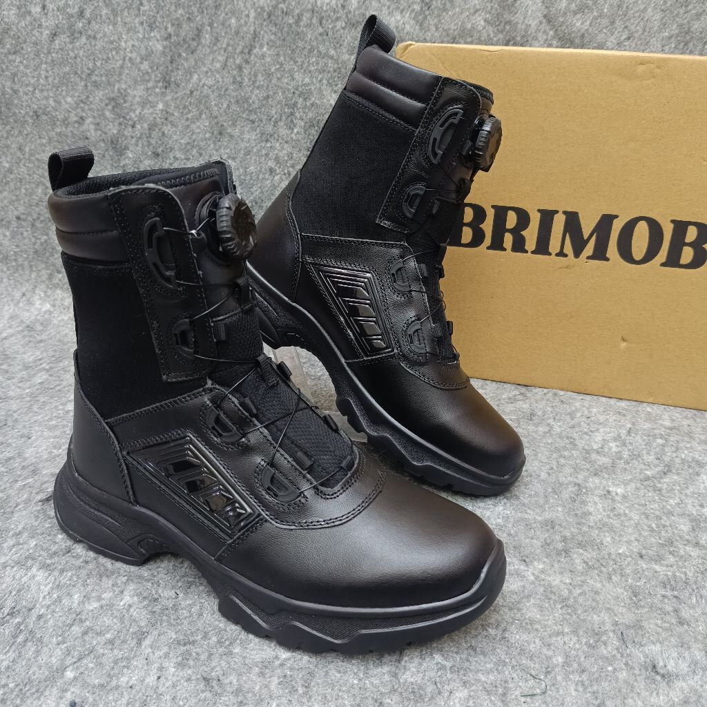 Sepatu PDL Hitam Brimob Putar 2024 / Sepatu PDL Brimob Putar / Sepatu PDL Brimob