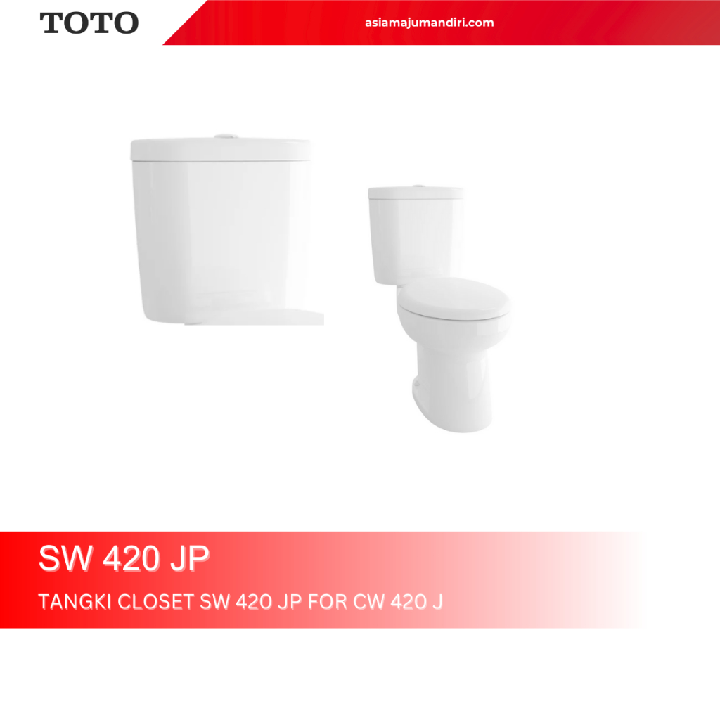 TANGKI CLOSET TOTO SW 420 JP  UNTUK CLOSET CW420JP SATU TOMBOL