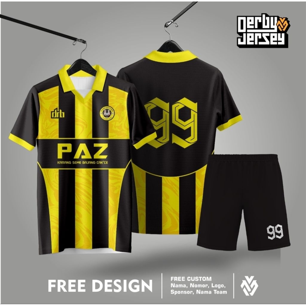 Jersey Murah Kombinasi Biru putih Printing Custom Jersey Futsal Jersey Sepakbola