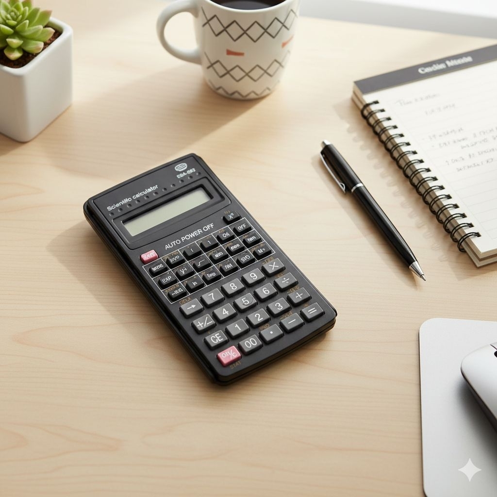 Kalkulator Ilmiah Scientific Calculator 10 Digit Fungsi Matematika Sin Cos Tan untuk Sekolah & Kulia