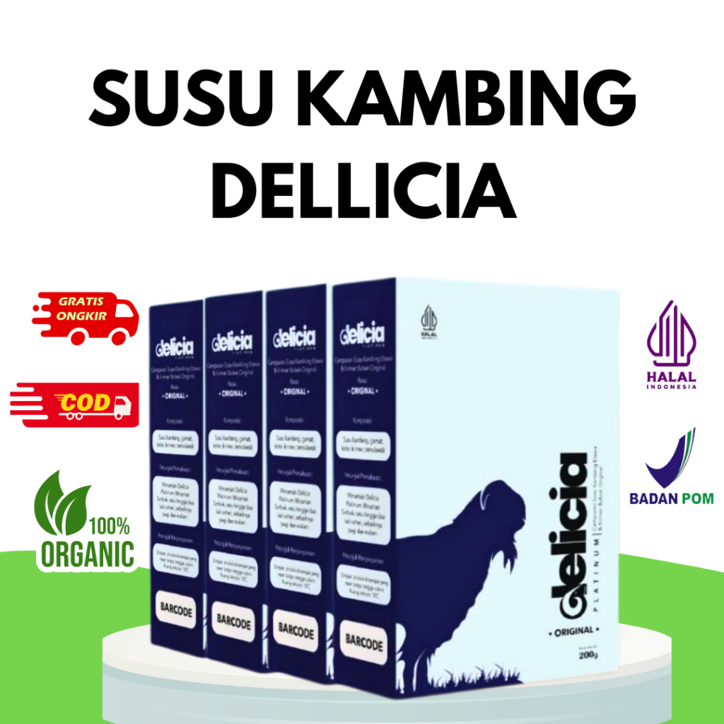 Susu Kambing Etawa Dellicia Platinum Paket 4 Box Menyehatkan Tubuh Anda