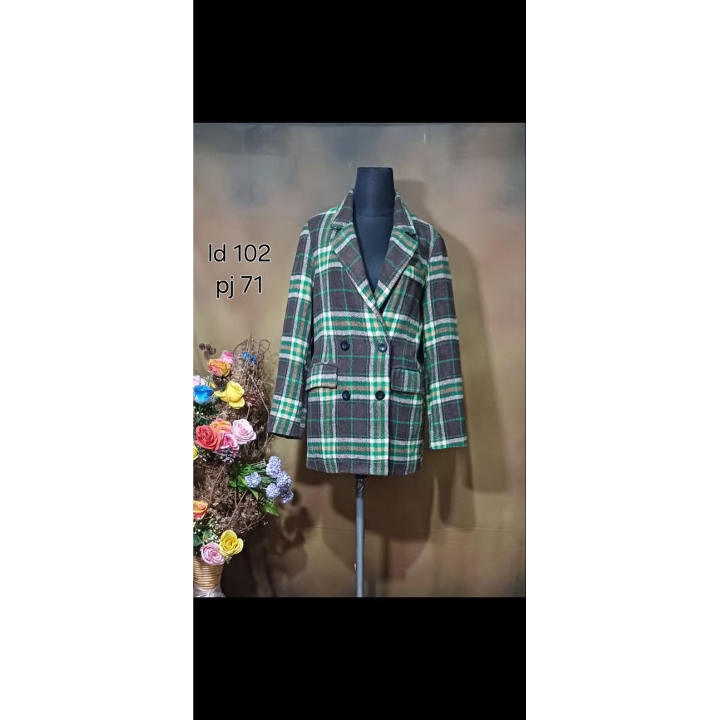 coat tartan wol