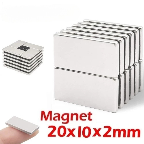 Magnet Neodymium 20x10x2mm Magnet Hitam 20x10x5mm Balok Persegi Kuat