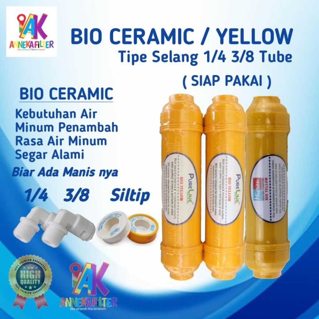 Bio Yellow Pureline Small/Big 2,5inch / Bio Energi / Bio Kuning / Filter Air RO