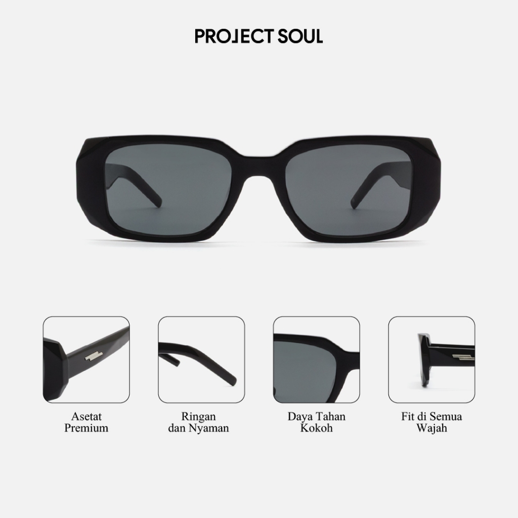 Project Soul - Project Soul x BYO | Orbit Sunglasses | Polarized UV-protection | Kacamata hitam Pria