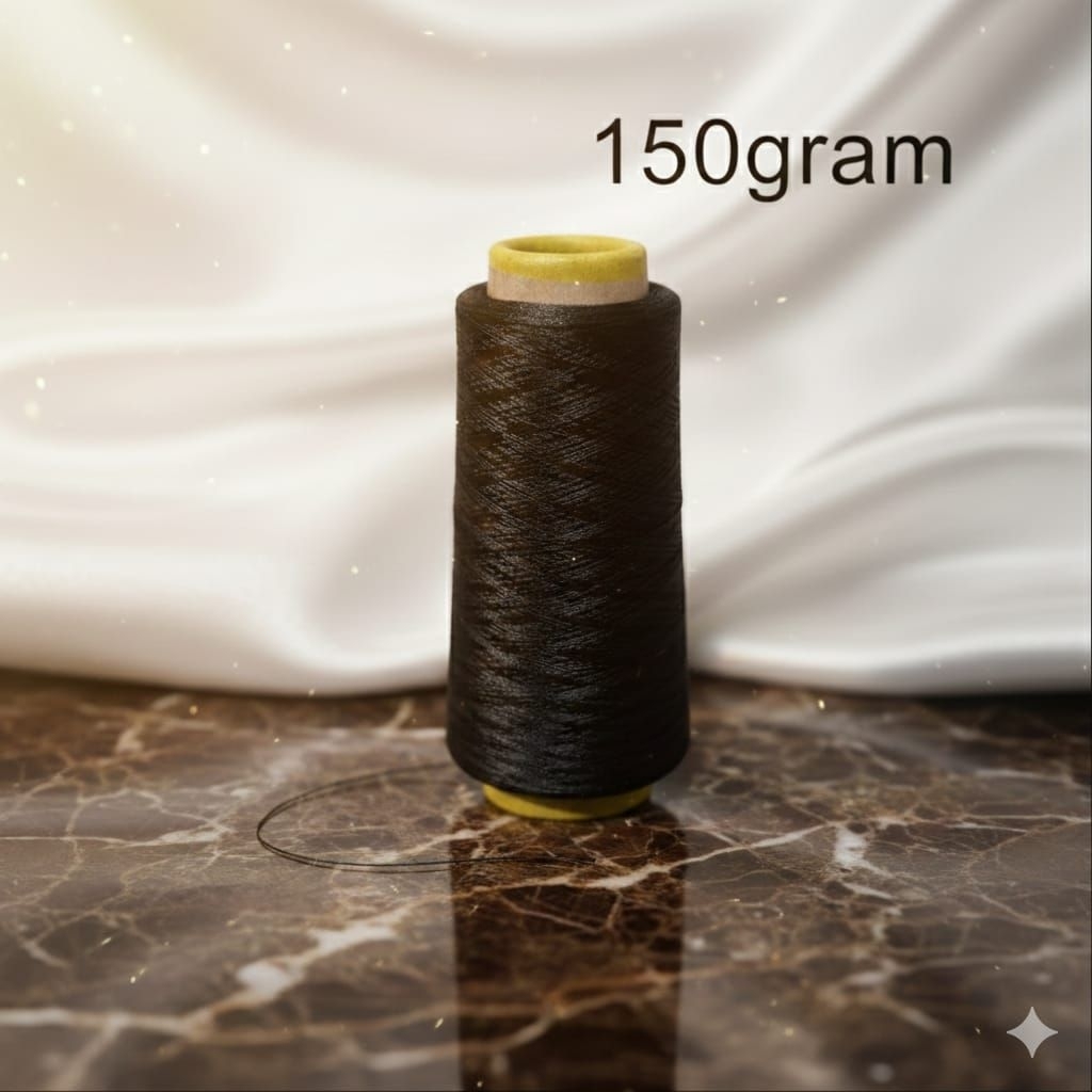 benang polyester hitam 150gram