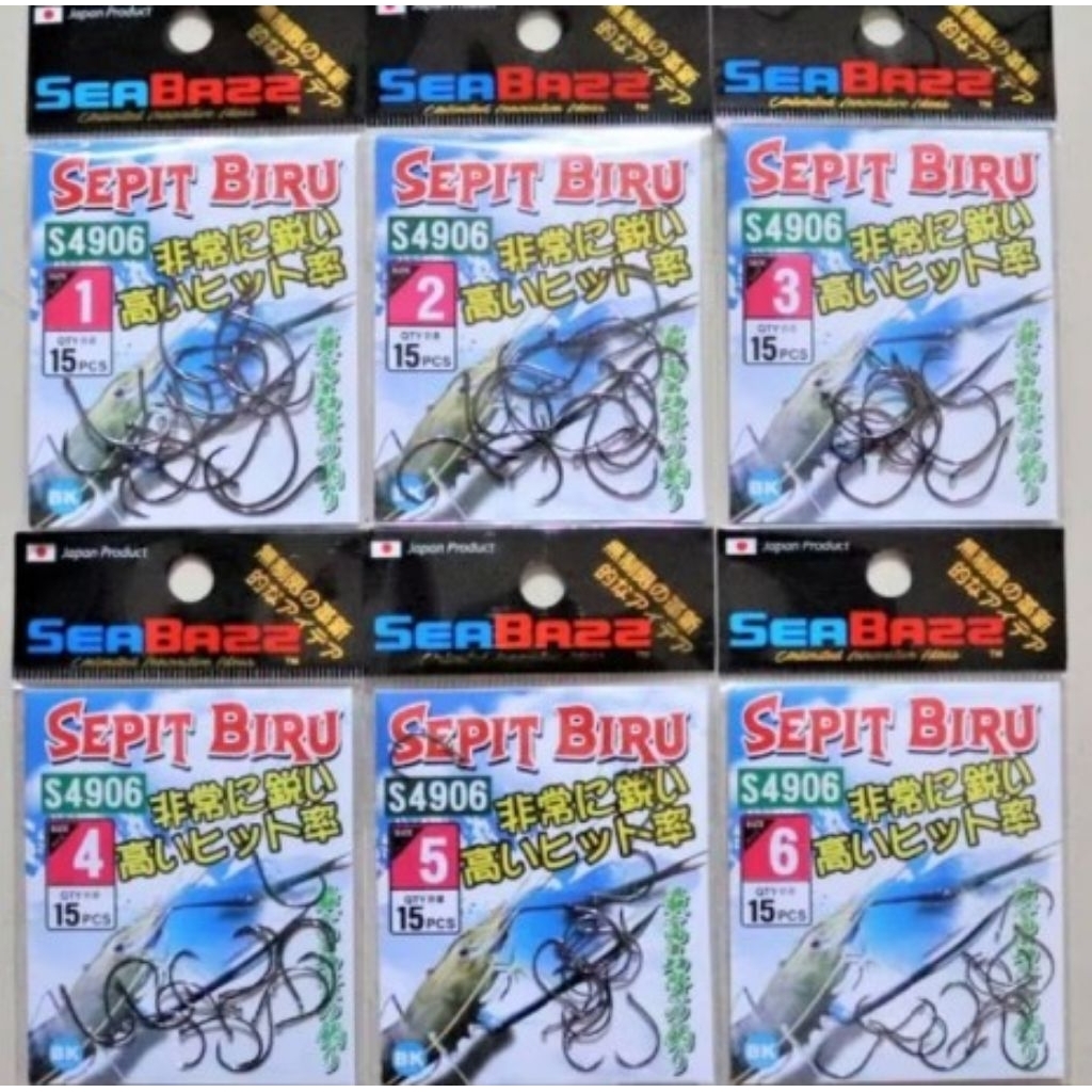 kail udang sea bass sepit biru