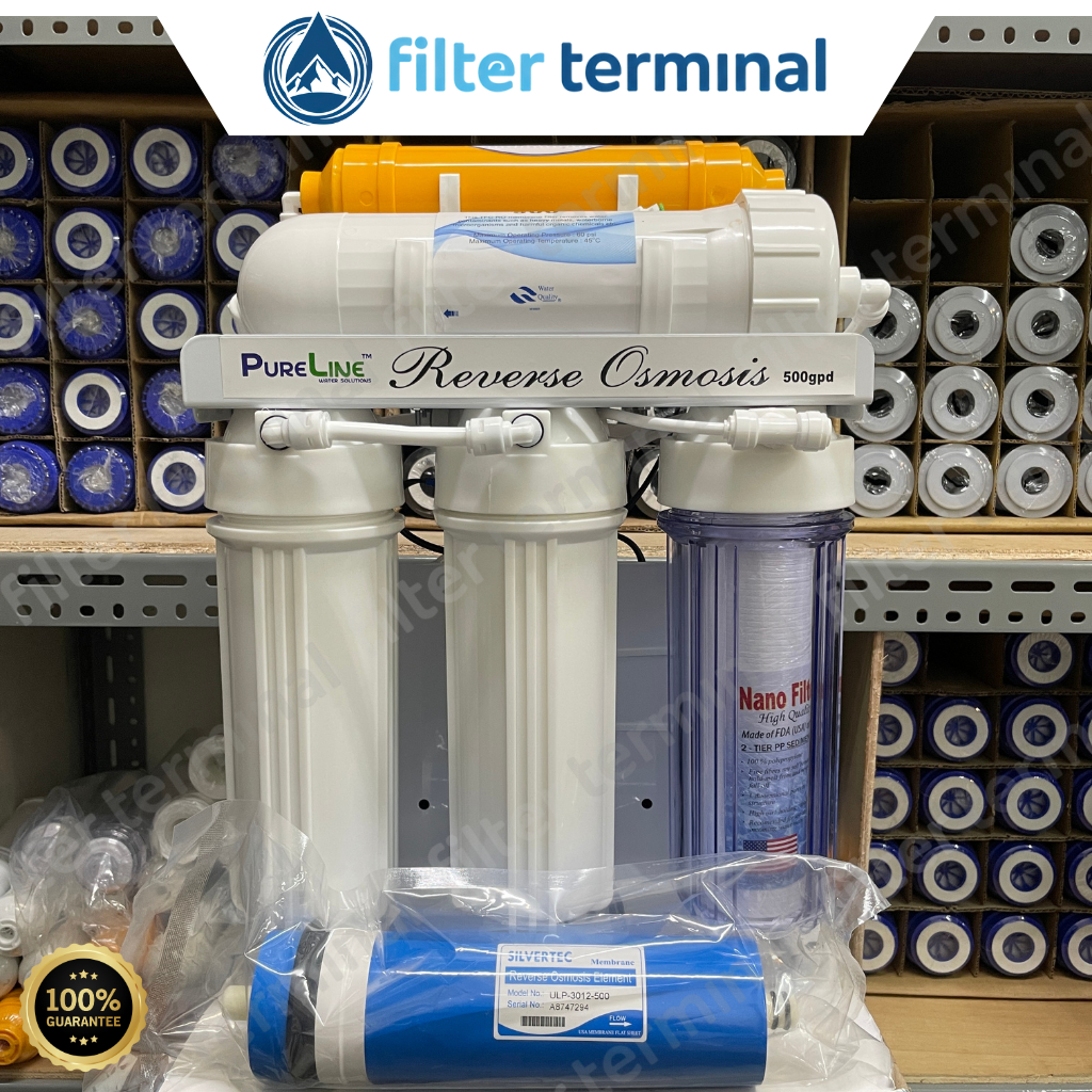 Mesin RO 500 Gpd Pureline / Mesin Filter Air Minum 500 Gpd Pureline / Mesin Reverse Osmosis 500 Gpd 