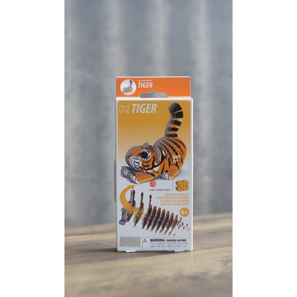 3D CARDBOARD PUZZLE | EUGY | TIGER | 012